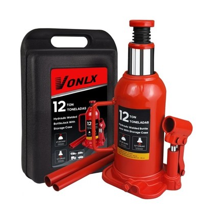 Torin Hydraulic Bottle Jack with Carrying Case, 12 Ton (26,455 lb) Capacity 7...