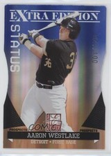 2011 Donruss Elite Extra Edition Blue Status Die-Cut /100 Aaron Westlake #22 sh7