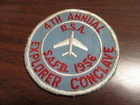 Explorer Conclave 4th Annual 1956 Sheppard Air Force Base Patch      BSC