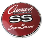 Vintage Chevrolet Sign - Camaro SS Automobile Motors Gas Pump Porcelain Sign