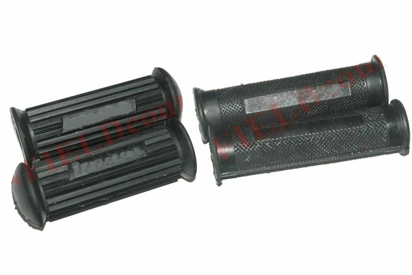 "Passt FüR Royal Enfield 7/8\" GepräGte Lenker Mit FußRasten Gummi Griff Set Aes"-image
