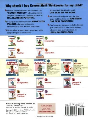 Grade 3 Addition & Subtraction by KUMON PUBLISHING Paperback Book NEW AU - Picture 2 of 11