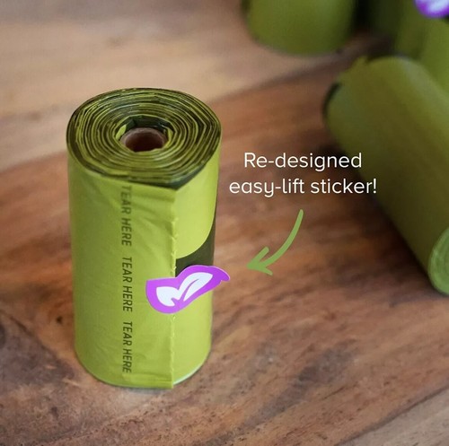 120 sacchetti per escrementi per cani profumati sacchetti per escrementi per cani BIO forti e a prova di perdite Earth Rated - Foto 4 di 4
