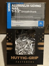 1-1/2 in. Siding Nails Aluminum HUTTIG-GRIP  (Approx 577  Pieces) 1 lb Smooth