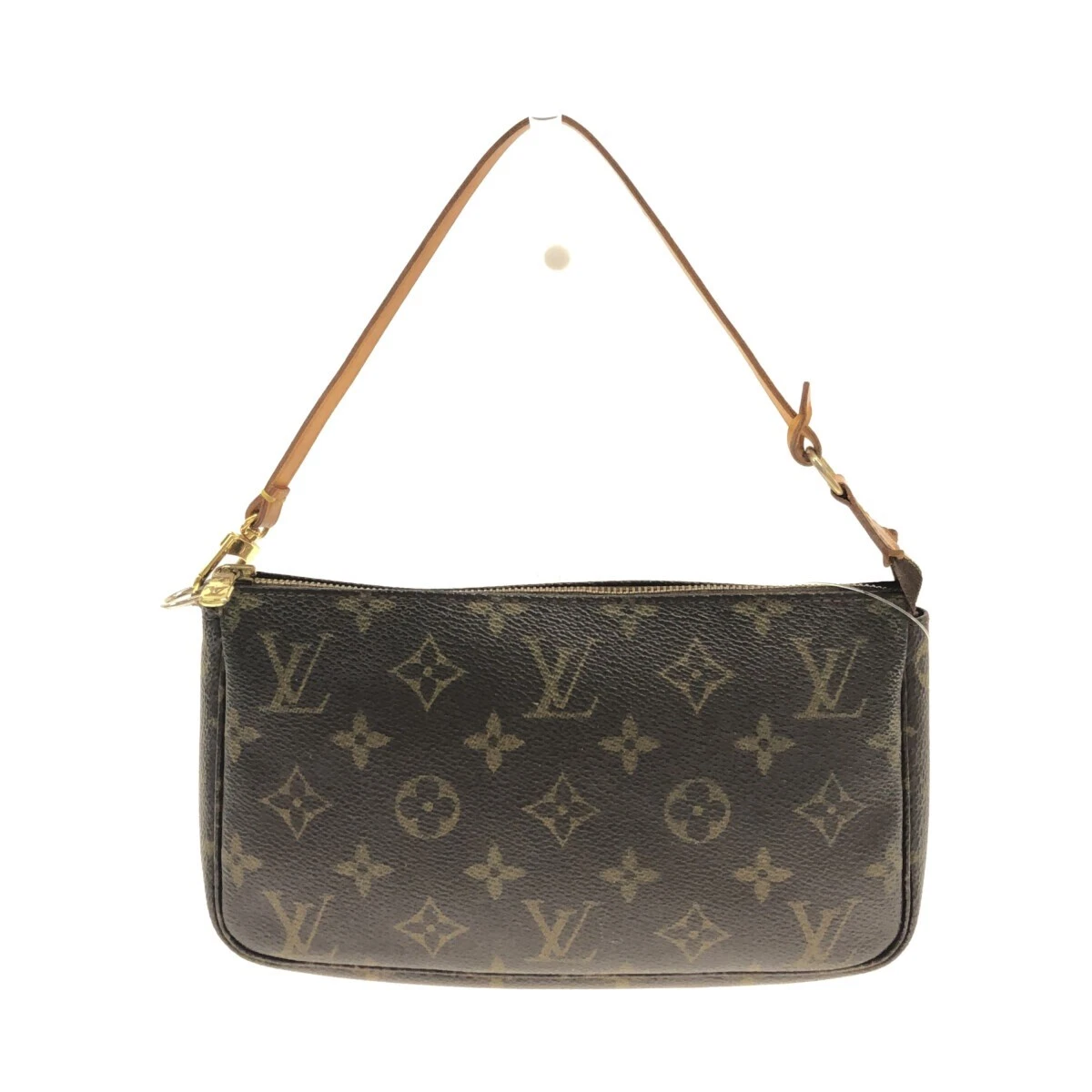 LOUIS VUITTON Monogram Pochette Accessoire Hand Bag Brown M51980