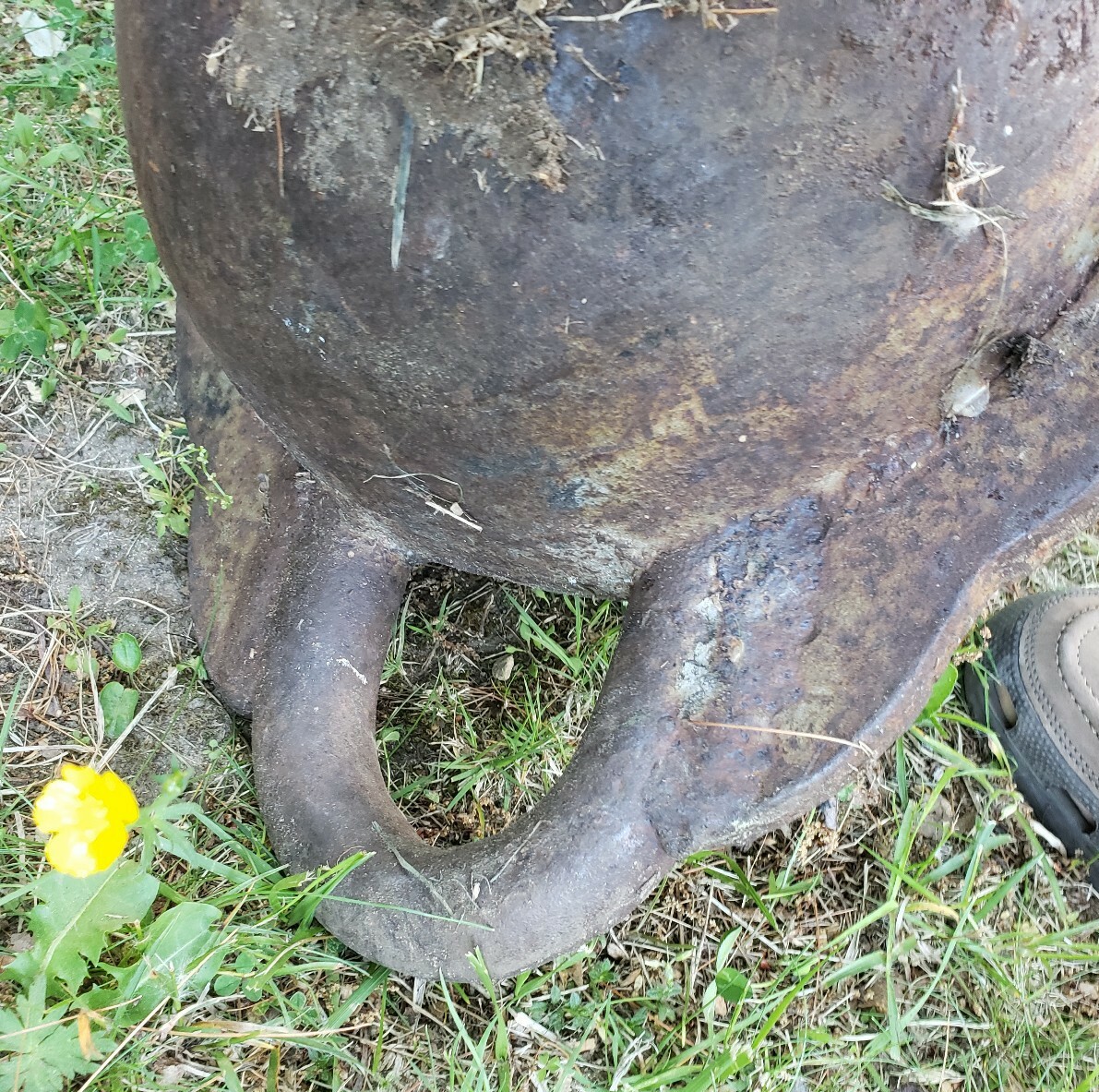 200 lb + Antique Cast Steel Wrecking Ball Demolition with bracket eBay