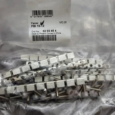 7x Phoenix Contact 0203454 Universal Accessories Fixed Bridge 10 Terminal Block