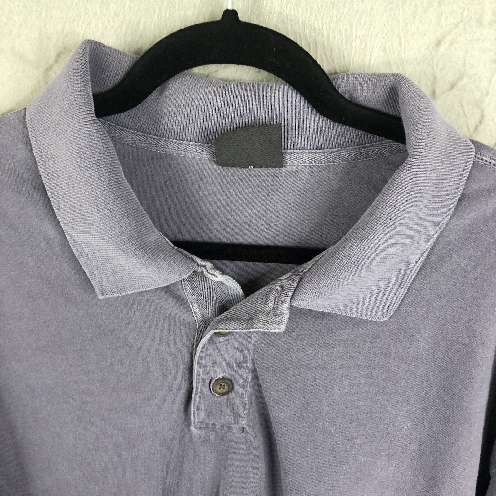 Woolrich Polo Shirt Mens XXL 2XL Purple Faded Lon… - image 6