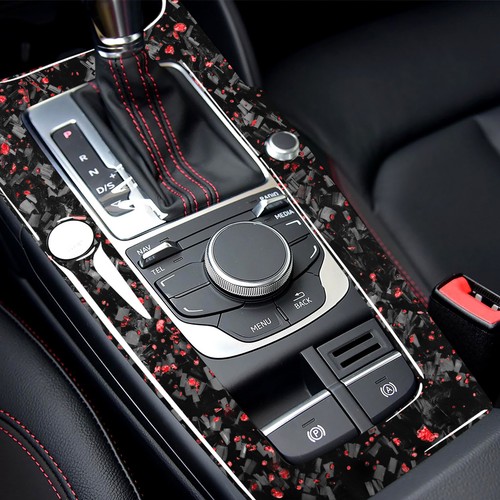 Sale Genuine Carbon Fiber Gear Shift Lever Panel Trim for Audi A3 S3 RS3 2014-18 - Picture 14 of 22