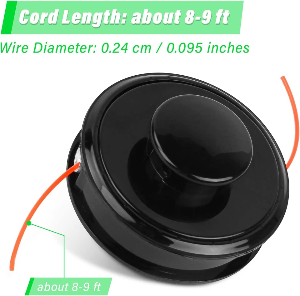 Cabezal de tope de recortadora para Echo SRM-210 SRM-1501 SRM-2301 SRM230SP SRM-2310 SRM-2510 Foto 3 de 4