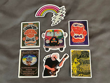 Lot 7 GRATEFUL DEAD 1 5/8" to 2 3/4" JERRY GARCIA Band STICKERS Fast FREE