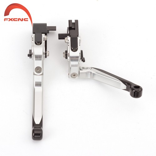 For BMW G650GS 2008-2014 2013 2012 2011 CNC Folding Clutch Brake Levers Silver - Picture 2 of 8