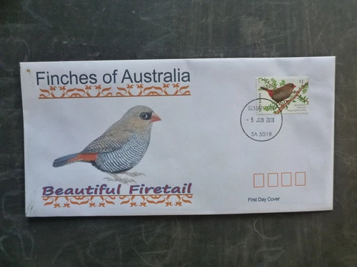 2018 AUSTRALIA FINCHES FIRETAIL FINCH ILLUSTRETED FDC FIRST DAY COVER