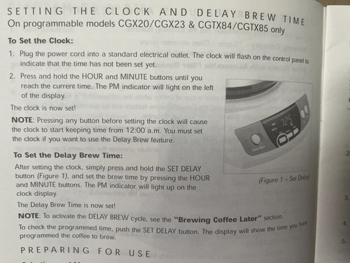 Mr. Coffee Coffeemaker Instruction MANUAL ONLY Series CG 25 pages - Picture 4 of 5
