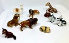 set of 10 porcelin miniatures. a panda,buffalo,fox,snake,lion,walrus,&more — photo 10