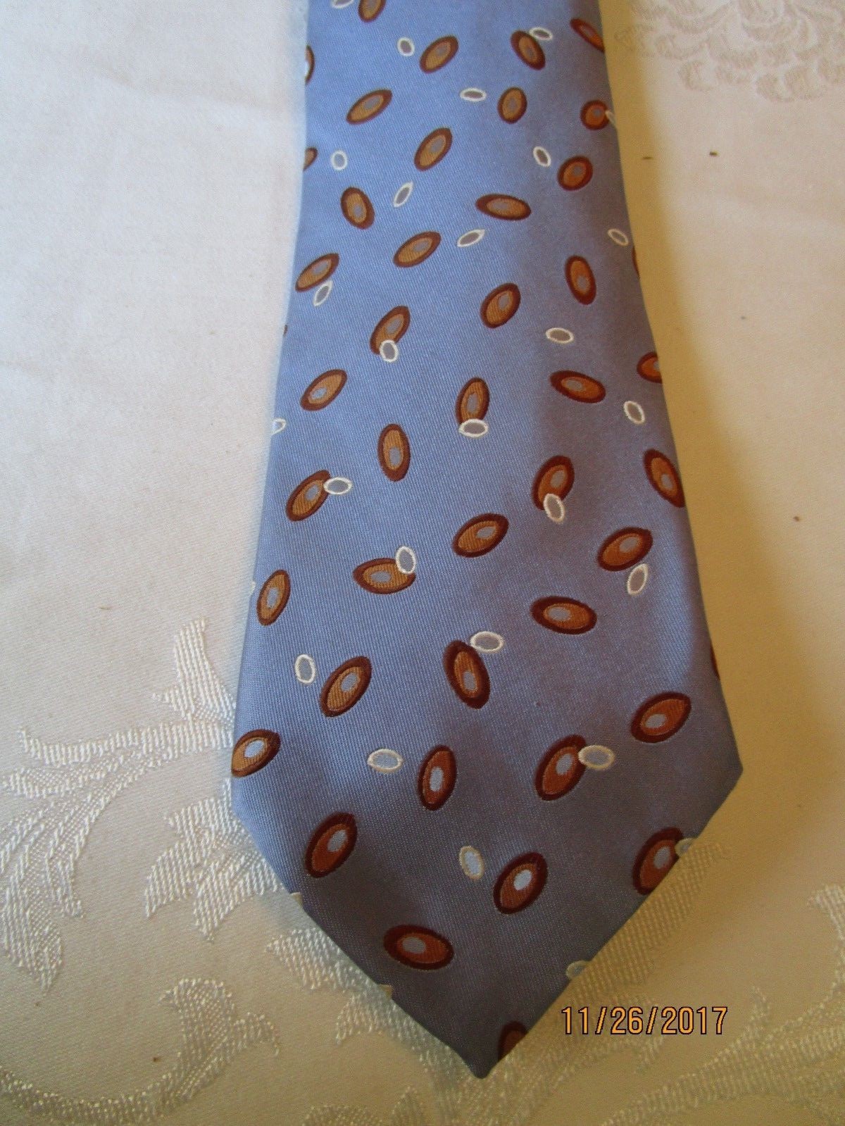Robert Talbott Silver Silk Neck Tie - image 1
