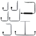 UTILITY STORAGE HOOKS Assorted Steel Garage Shed Tool Hanger Peg Brackets UK