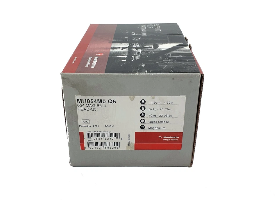 Manfrotto Manfrotto MH054M0-Q5 054 Magnesium Ball Head Q5 - Image 2 of 4