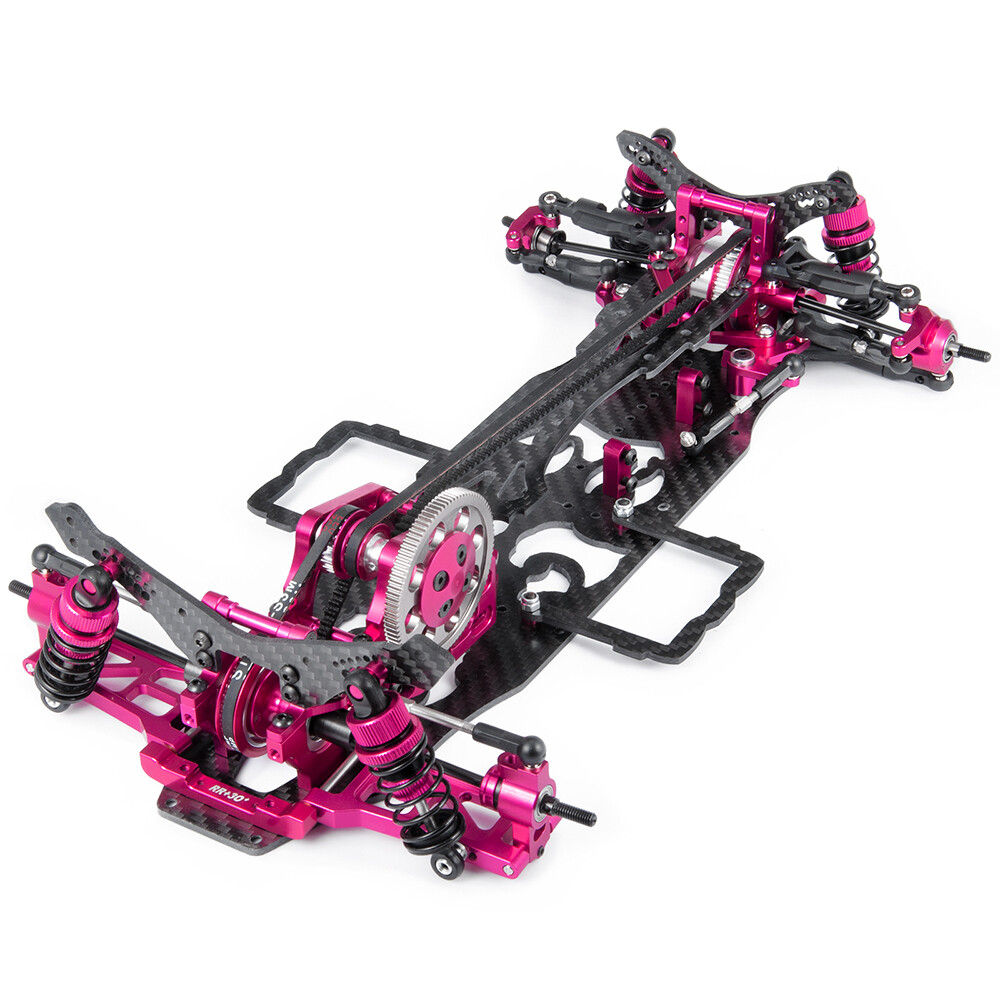 CNC Metal carbon frame For 3Racing Sakura D4 AWD 1/10 RC Flat Road
