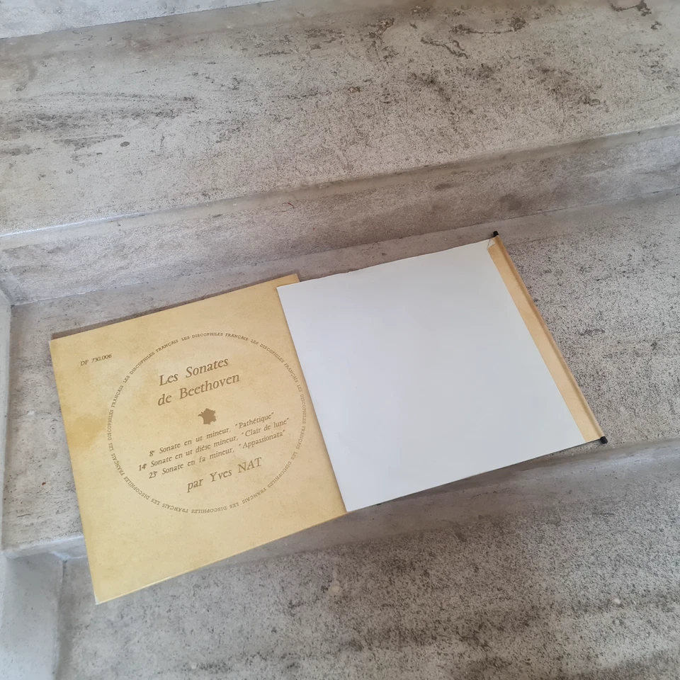 LP 33 T BEETHOVEN Sonates YVES NAT Piano Discophiles Français Mono DF 730.006 - Photo 3/4