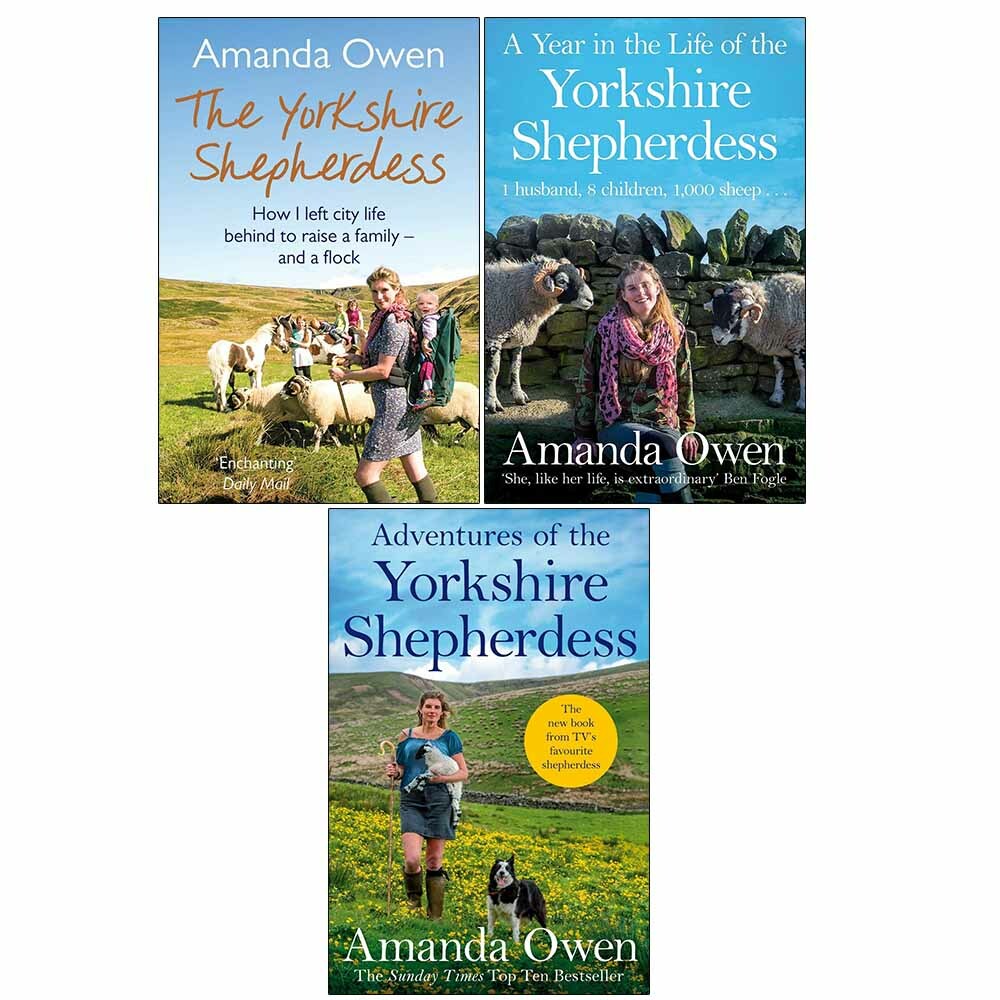 Amanda Owen 3 Books Collection Set (The Yorkshire Shepherdess,Life,Adventures)