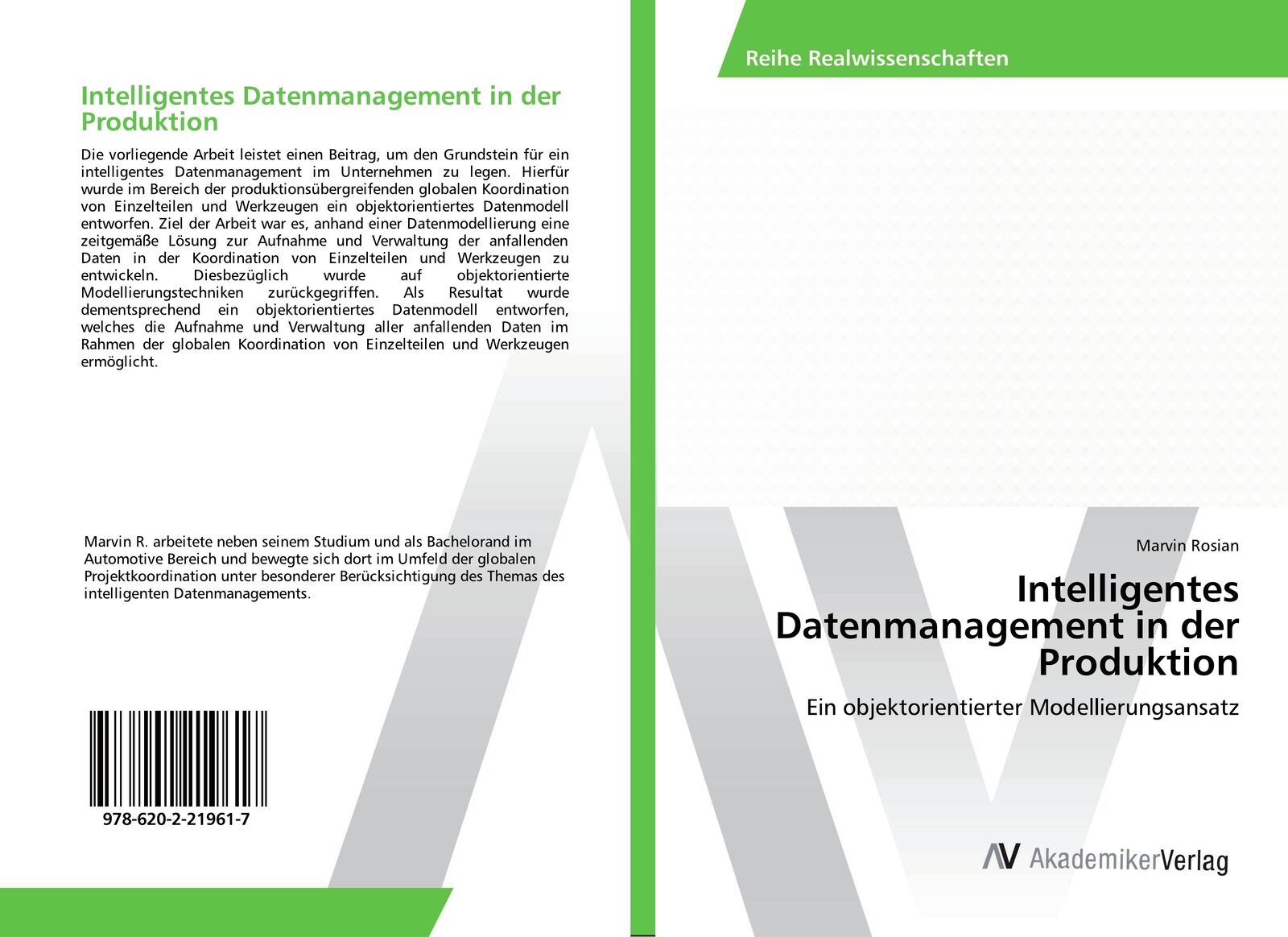 Thumbnail - Intelligentes Datenmanagement In Der Produktion | Buch | 9786202219617