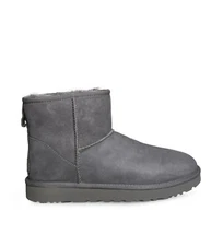 UGG CLASSIC MINI II GREY SUEDE SHEEPSKIN WINTER WOMEN'S BOOTS SIZE US 6/UK 4 NEW