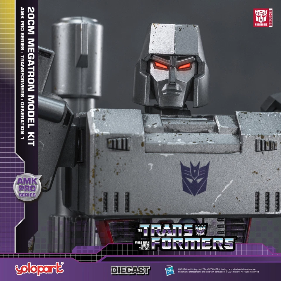 YOLOPARK 2024 TRANSFORMERS G1 AMK PRO SERIES MEGATRON 8" ROBOT MODEL KIT - Image 4 of 4