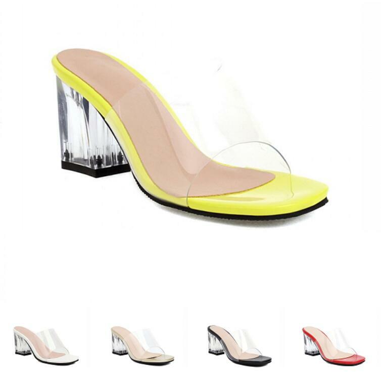 PANTOFOLA D’ORO Sandali donna nuovi ritagliati estivi punta aperta blocco tacco 7 cm scarpe pvc d