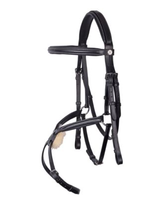 Harrys Horse Mexikanische Trense Zaum inkl. Zügeln schwarz 