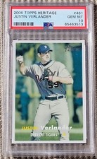 2006 Topps Heritage -- JUSTIN VERLANDER Rookie Card #461 -- PSA 10 !! -- 1 of 5