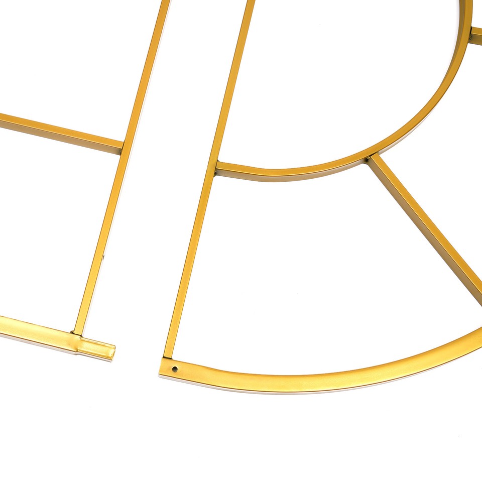 2*1m Metal Gold Wedding Stand Arch Display Backdrop Balloon Flower