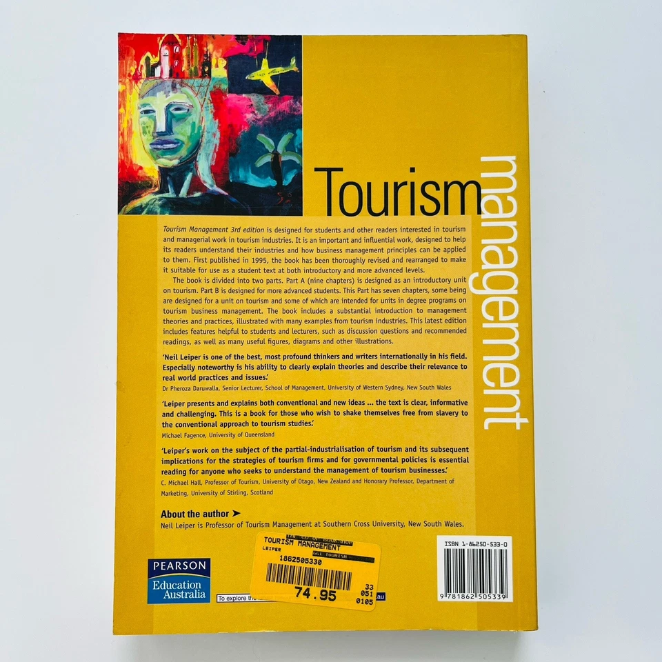 Tourism Management by Neil Leiper Revised 3rd Edition Pearson Freepost - image 2 of 4