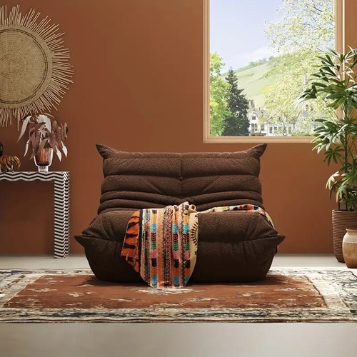 Chesterfield Sofa 1 to 3 Seats Caterpillar Lazy Sofa Tatami Floor Sofa Nap Couch - Picture 10 of 72
