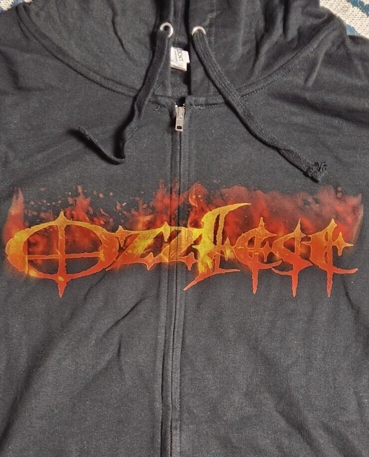 Ozzy osbourne on sale zip up hoodie