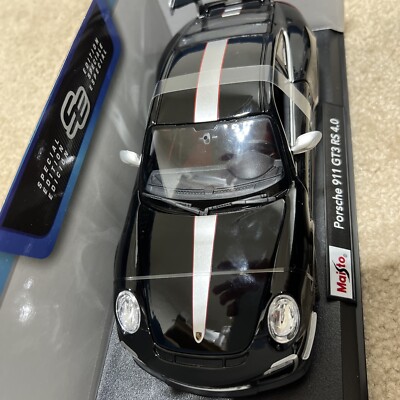Buy 1 18 MAISTO PORSCHE 911 GT3 DIECAST CAR ALL BLACK online | eBay