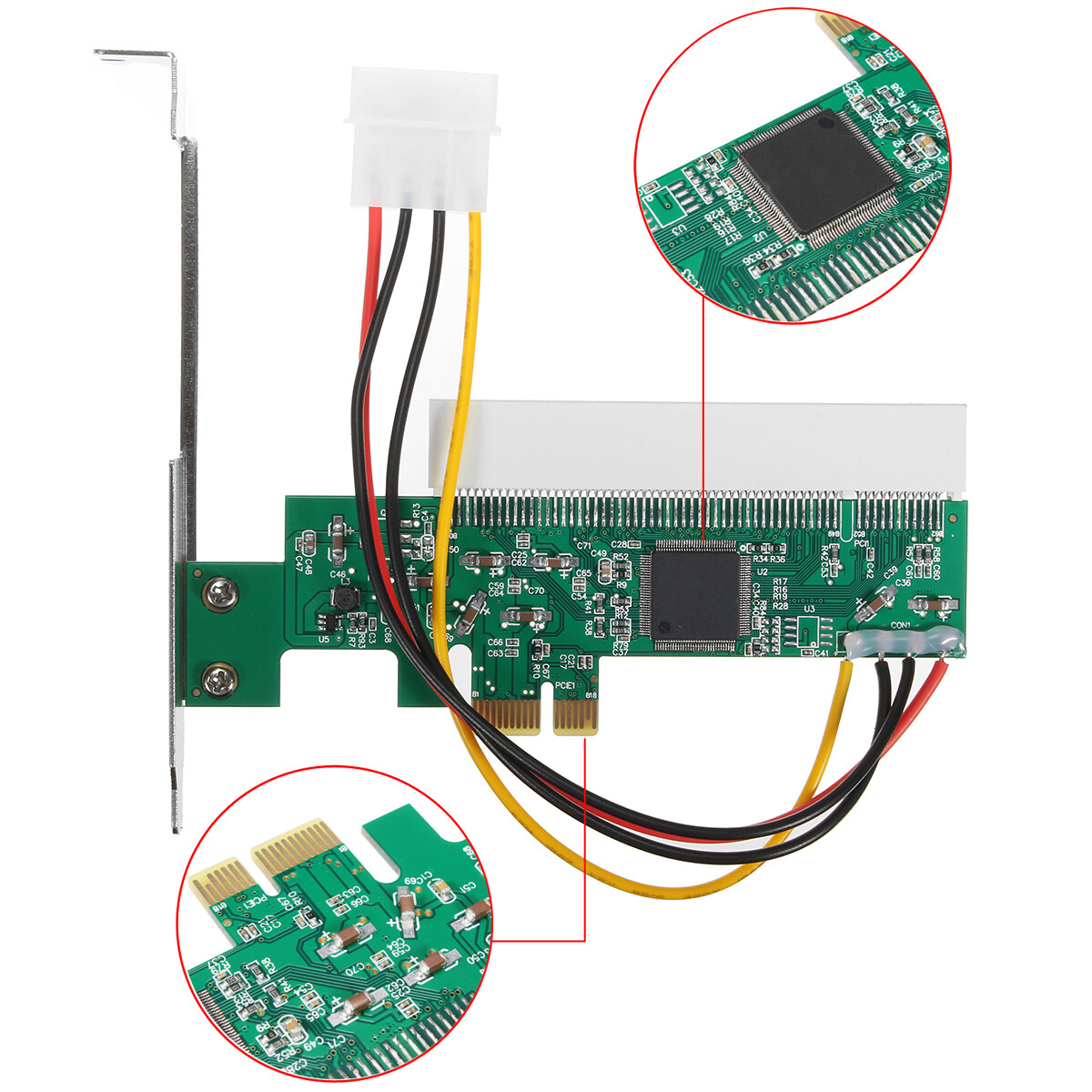 PCIE PCI-E PCI Express X1 a PCI Riser Card Bus Card Convertore