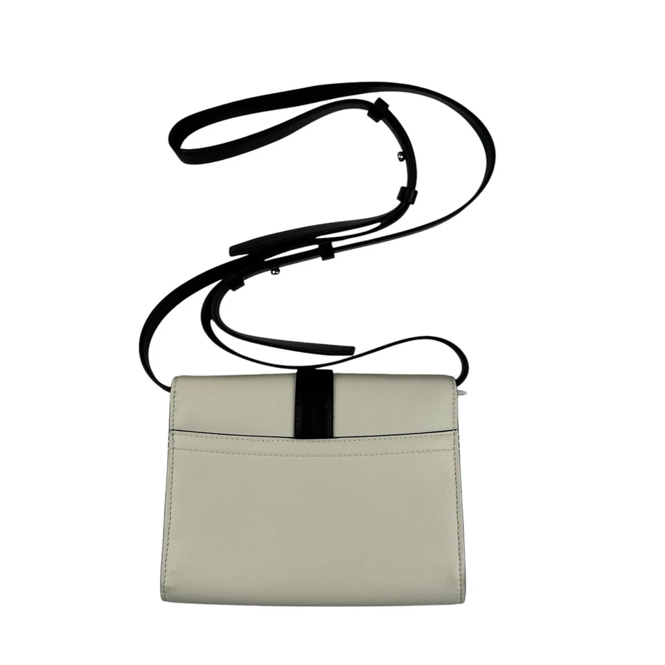 Bandolera Ralph Lauren Purple Label Wellington de cuero blanco para mujer nueva con etiquetas 1250 $ Foto 3 de 4