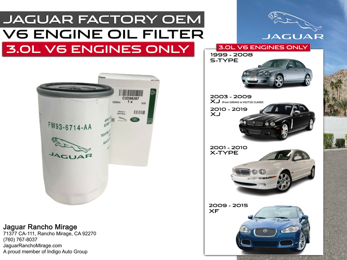 Genuine Jaguar XJ & XF Petrol Oil Filter C2D56297 XR858593 | eBay