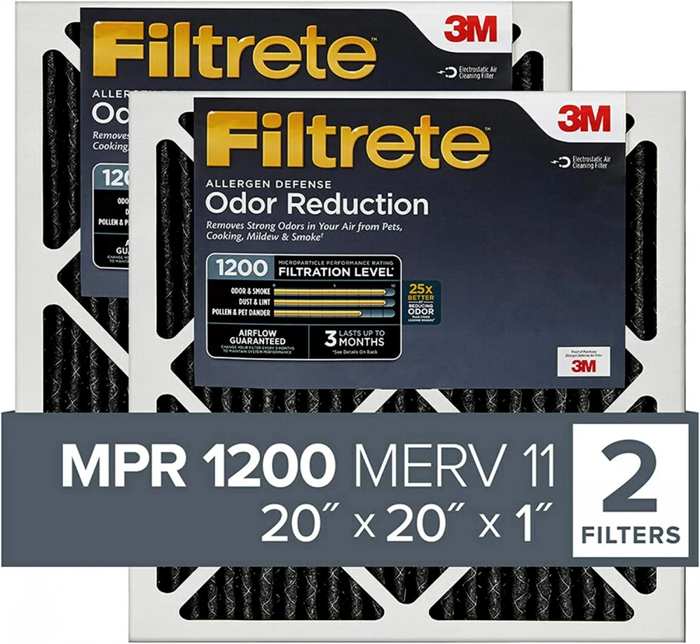Filtrete 20x20x1 Air Filter MPR 1200 Allergen Defense Odor 2