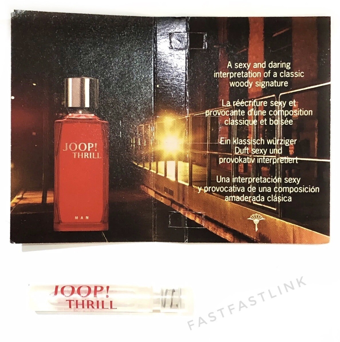 JOOP ! THRILL MAN EAU DE TOILETTE SPRAY FOR MENS …4 X 1.2ml Very small
