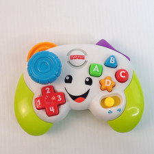Fisher-Price Pretend Video Game Controller, WORKS Baby Toy with Music Lights