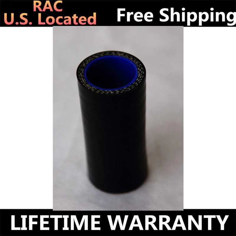 Manguera acopladora de silicona recta ID25mm 1" TUBO DE ADMISIÓN TURBO 76mm Longitud Negra Foto 4 de 4