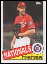 2020 Topps #85TB-49 Stephen Strasburg 1985 Topps 35th Anniversary Nationals
