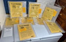 Lot Of .010 & .015 Polycarbonate Theroform Plastic 12 x 12 sheets 8 Pc bundles