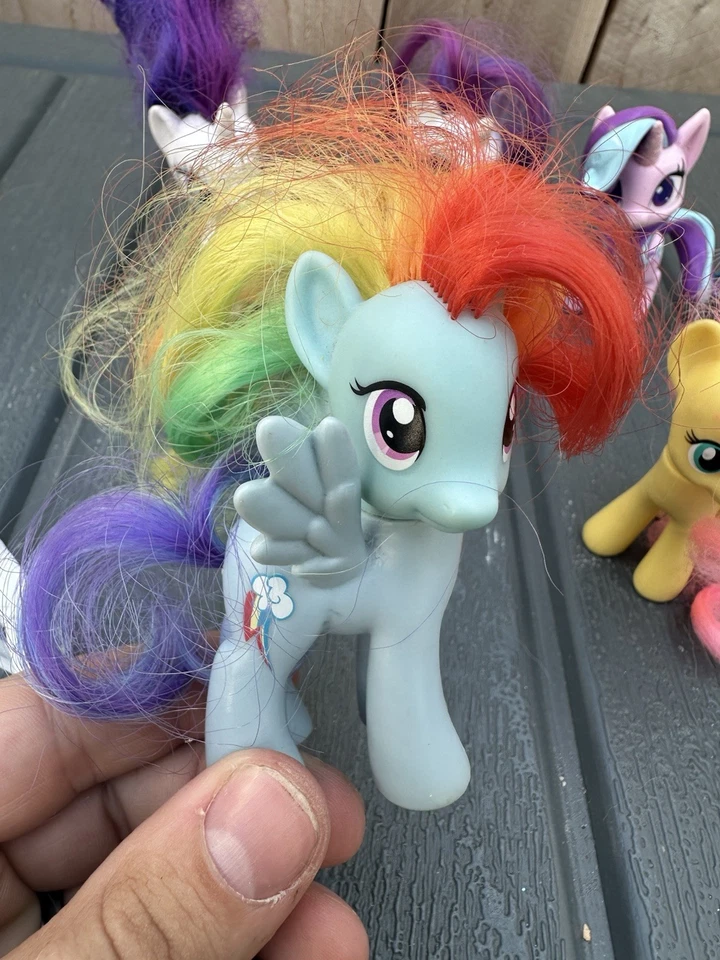 My Little Pony Lote Mixto De 9 Hasbro Cepillables 3.5" Clásico 2010, 2016, 2021 Foto 2 de 4