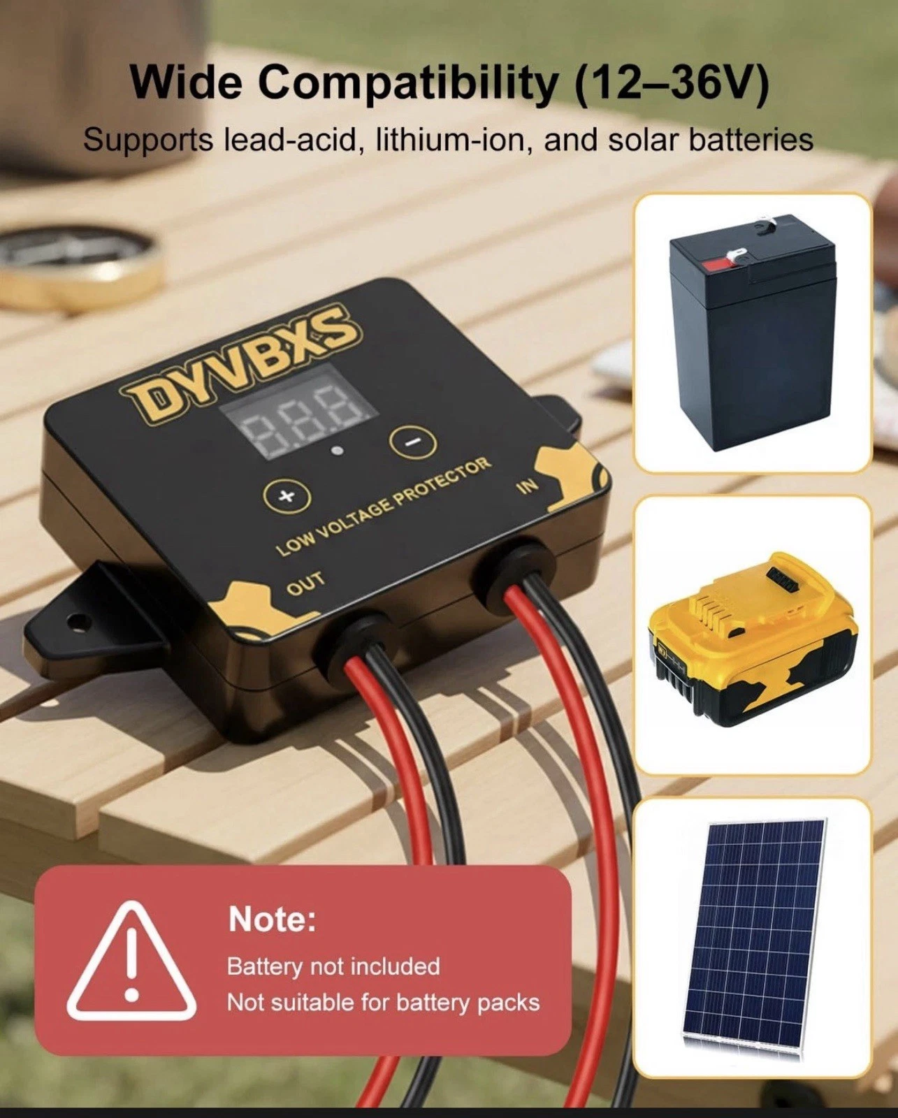 12V36V DC Low Voltage Protector Module LED Display Memory Function Relay image 4