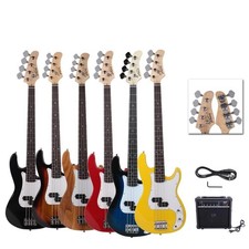 School Band Basswood Electric Guitar GP Bass Right Handed,20W AMP