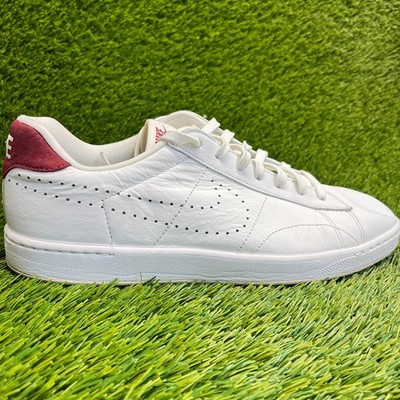 Nike Tennis Classic Ultra Leather Mens Size 11 White Red Athletic Shoes Sneakers