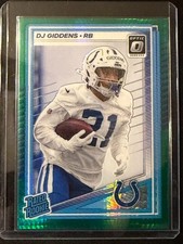 2025 Panini Donruss Optic - DJ Giddens #258 Rated Rookie Green Hyper (RC)